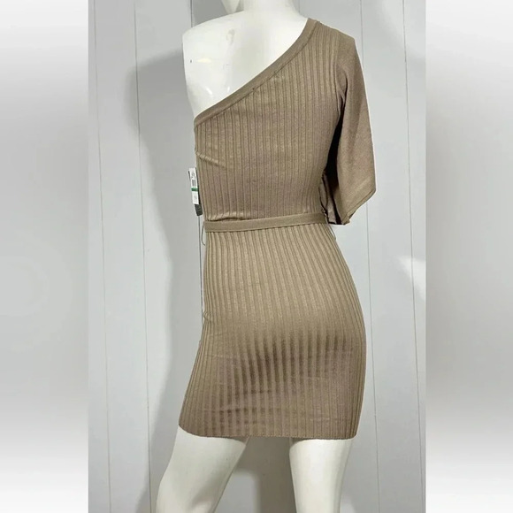 Grass Collection Sleeveless One Shoulder Knit Dress size L - Picture 5 of 6